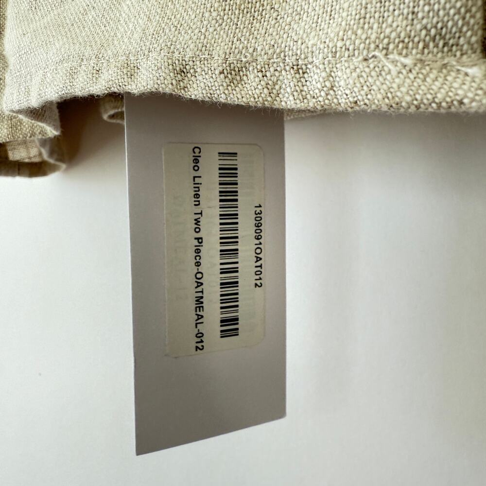 Reformation Natural Linen 2 piece Midi Skirt with top - Picture 11 of 12